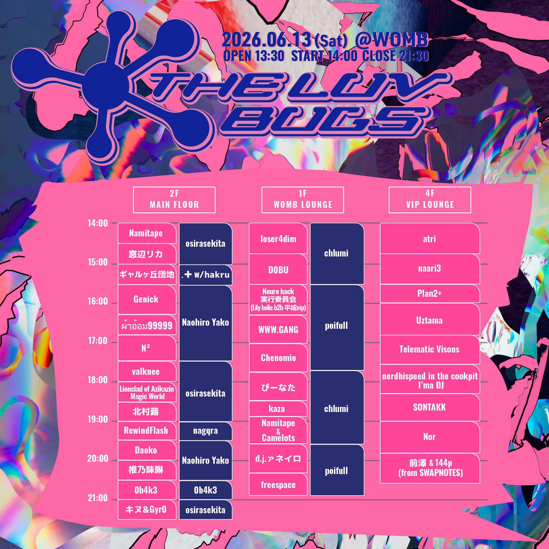 THE LUV BUGS Vol.4のフライヤー
